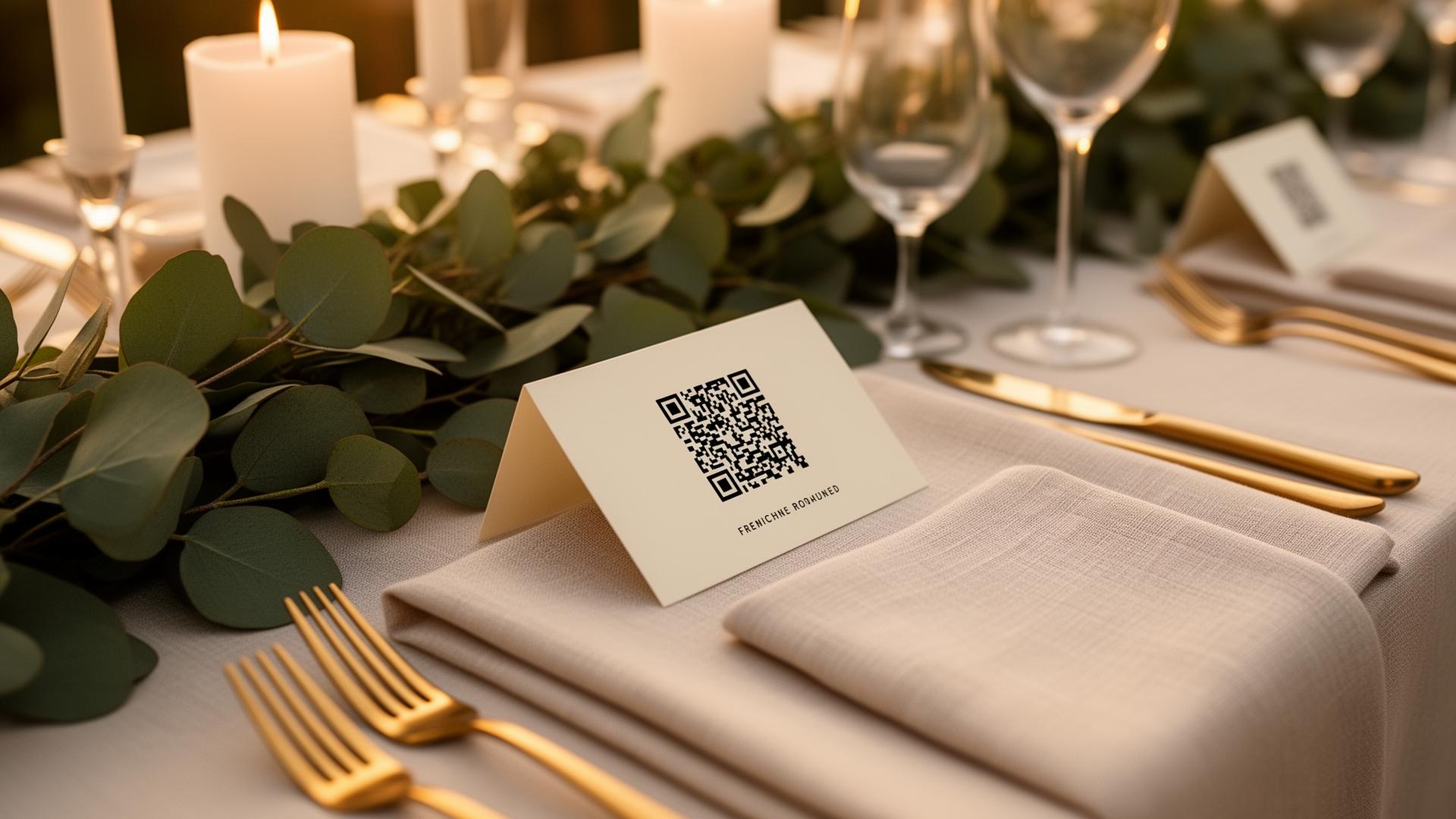 Hoe maak je een QR-code kaartje voor op je trouwtafels? (gratis template)